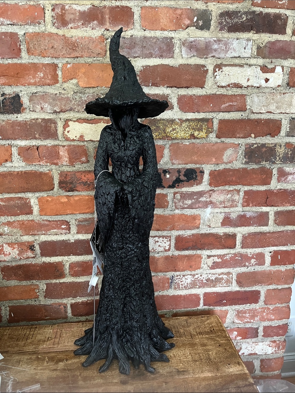 Martha Stewart Black Witch Standing Sculpture